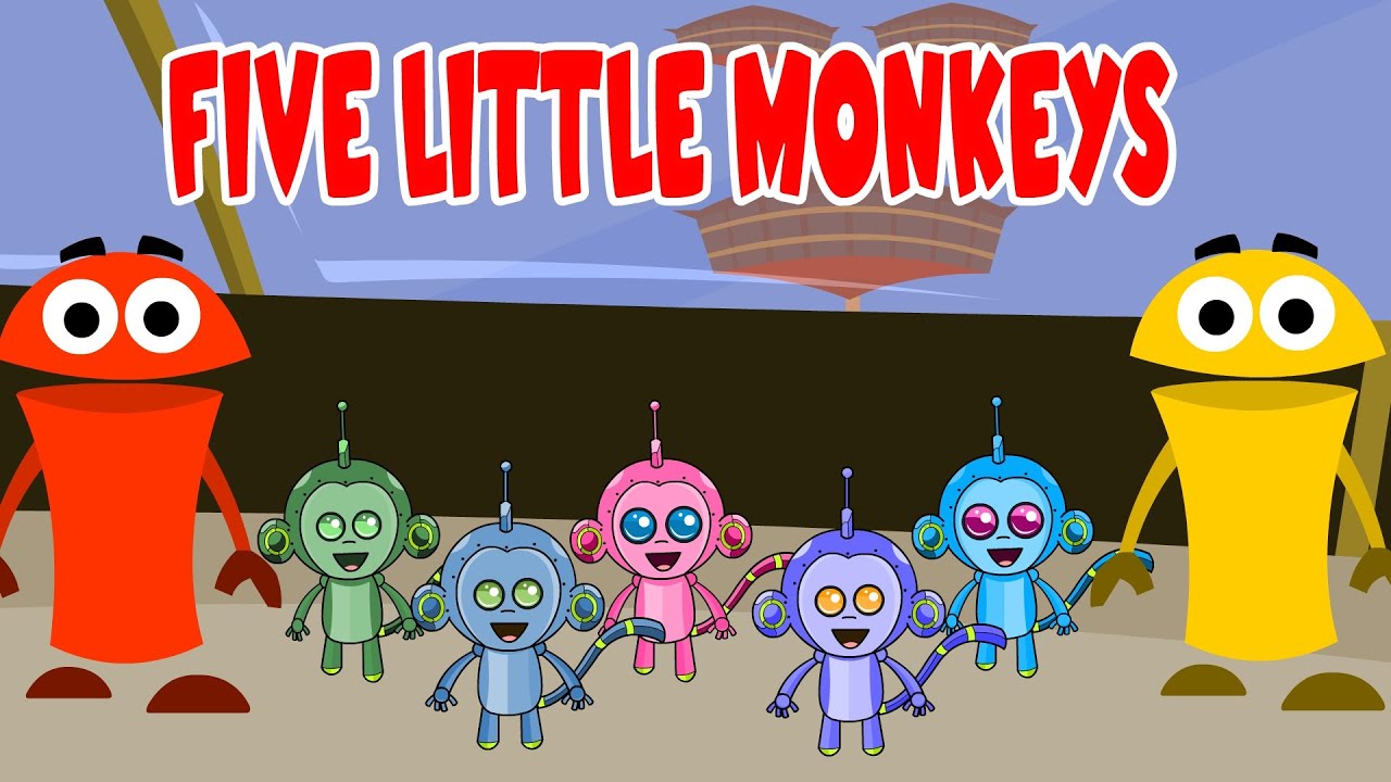 5 Monkeys Jumping On The Bed Super Simple Songs