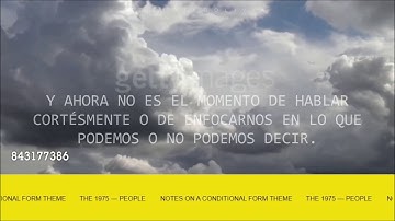 THE 1975 - THE 1975 (Notes On A Conditional Form) Sub. Español