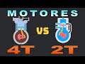 Cómo funciona un Motor 2T Vs. Motor 4T en una sencilla explicación.