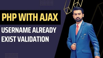 Username Already Exist Validation with PHP AJAX in Urdu / Hindi