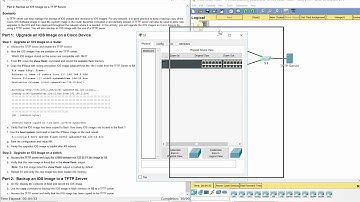 [CCNA v6] Packet Tracer 10.3.3.5 Using a TFTP Server to Upgrade a Cisco IOS Image