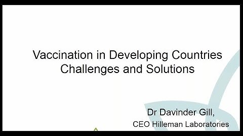 ETHealthworld Webinar : Vaccination in developing countries: Challenges and solutions