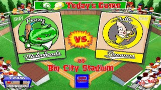 Backyard Baseball (1997) | Season 1 | Super Entire Nation Tournament [Game 1] MELONHEADS VS BANANAS