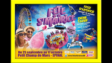 Quand la fête foraine est ouvert ?