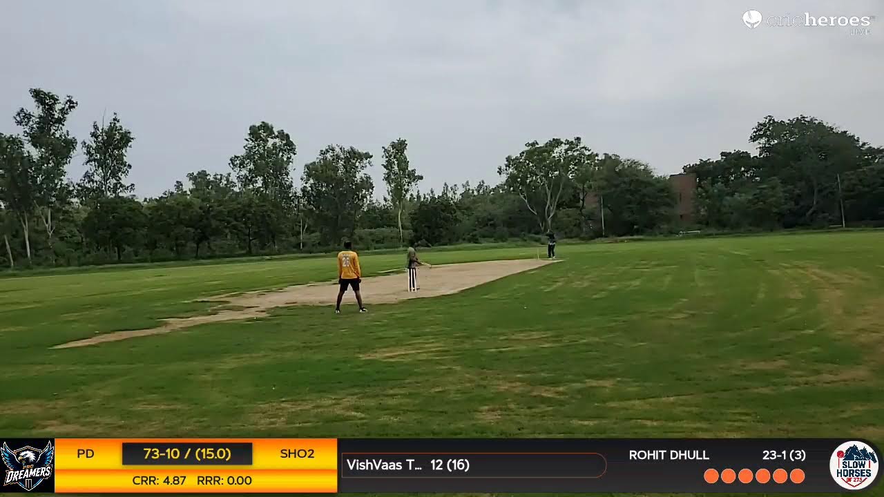 Slow Horses Of 275 vs Pro Dreamers live cricket match | Friendship Cup - August Ki Aag live - HAU Cr
