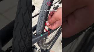 How to Straighten a Bent Bicycle Wheel #easy #bicycle #bent #wheel #trick
