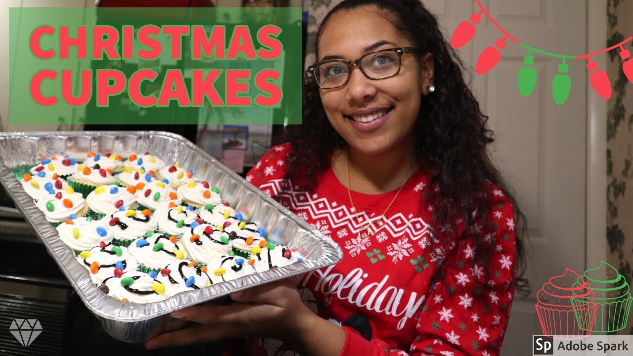 HOW TO MAKE EASY CHRISTMAS CUPCAKES!!! - YouTube
