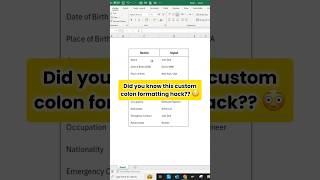 Did you know this custom colon formatting hack in Excel?