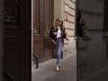 Croissant, Straight Jeans and a Brown Leather Jacket: The Perfect Parisian Morning Outfit #ootd