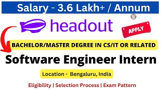 Headout Off Campus Drive for 2023/2024 | Software Engineer Intern | Salary 3.6 LPA+ freshersjobs