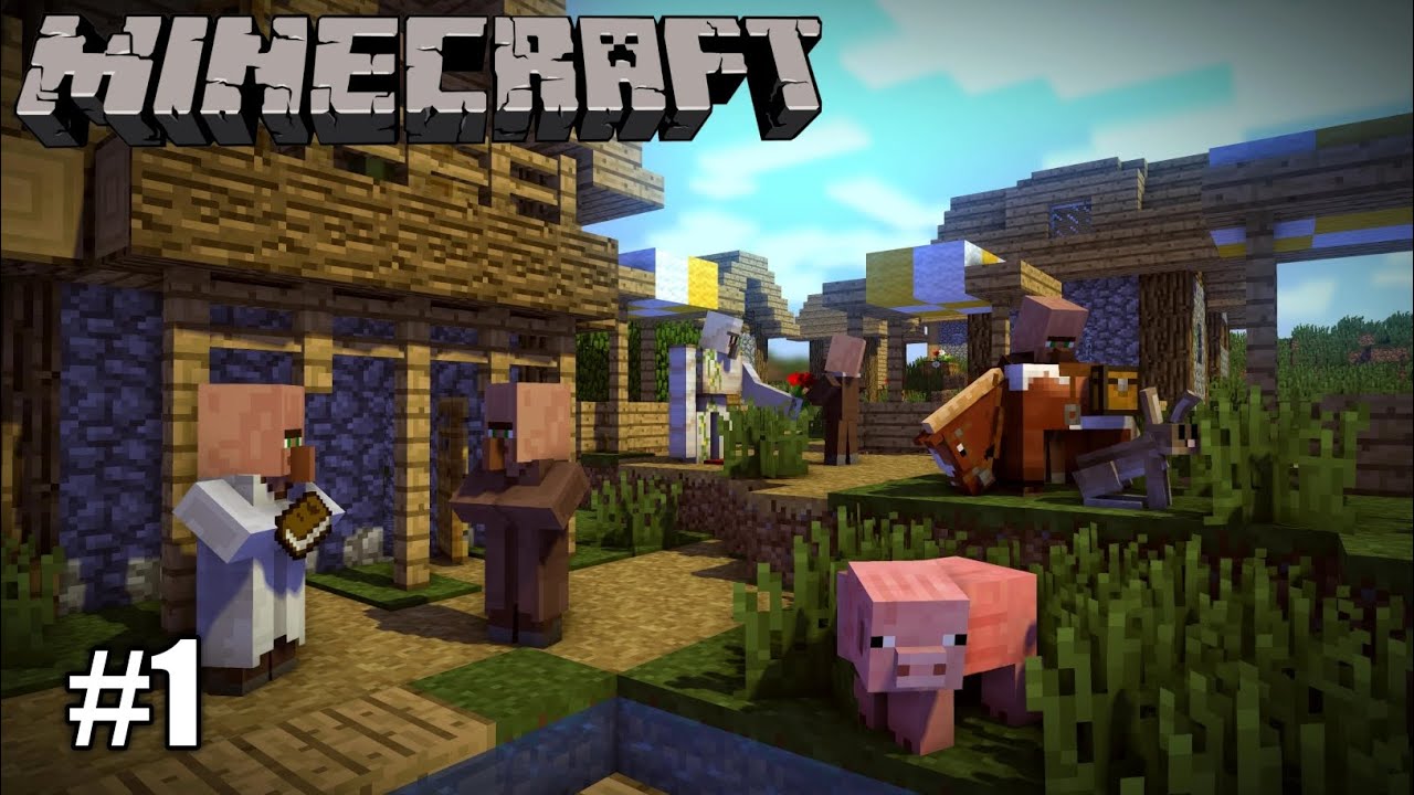 FOUND THE VILLAGE ON THE FIRST DAY | MINECRAFT SURVIVAL SERIES #1 - YouTube