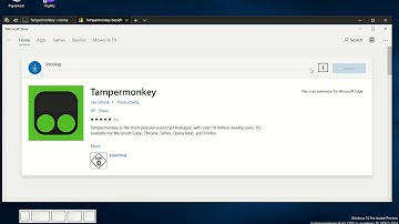 How to install Tampermonkey in Microsoft Edge