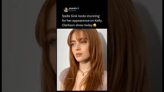Sadie Sink Looks Stunning For Her Appearance On Kelly Clarkson Show Today
