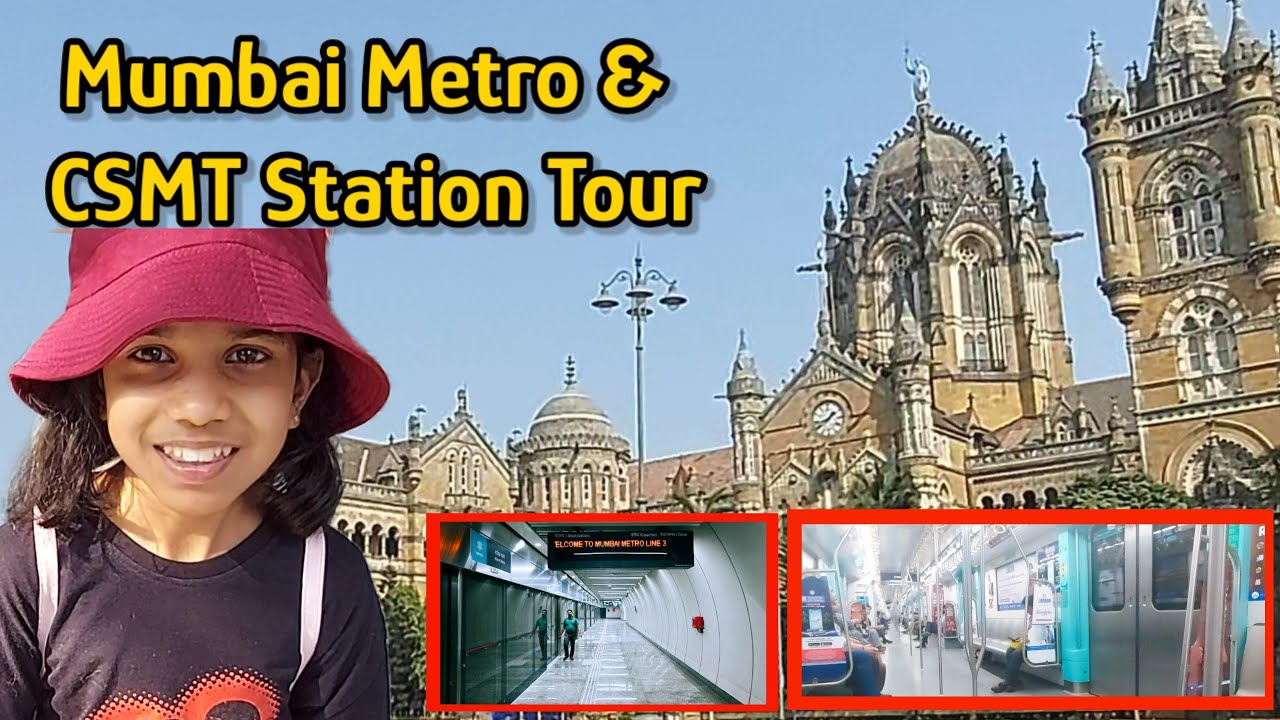 Mumbai Metro & CSMT Station Tour | BMC Building | Azad Maidan | Kids Travel Vlog