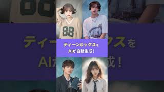 レトロなスクール風が最新スタイル?! AIが自撮りを10代学生風に変換 #shorts