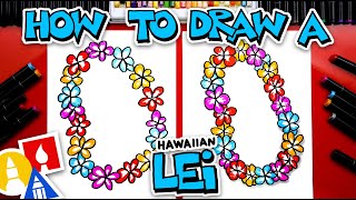 how to draw a hawaiian lei