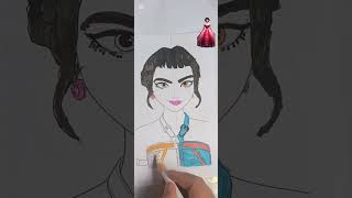 Half Painted Zoya – Timelapse Art##ColorPop #KpopArt #Trending #ArtShorts#zoya