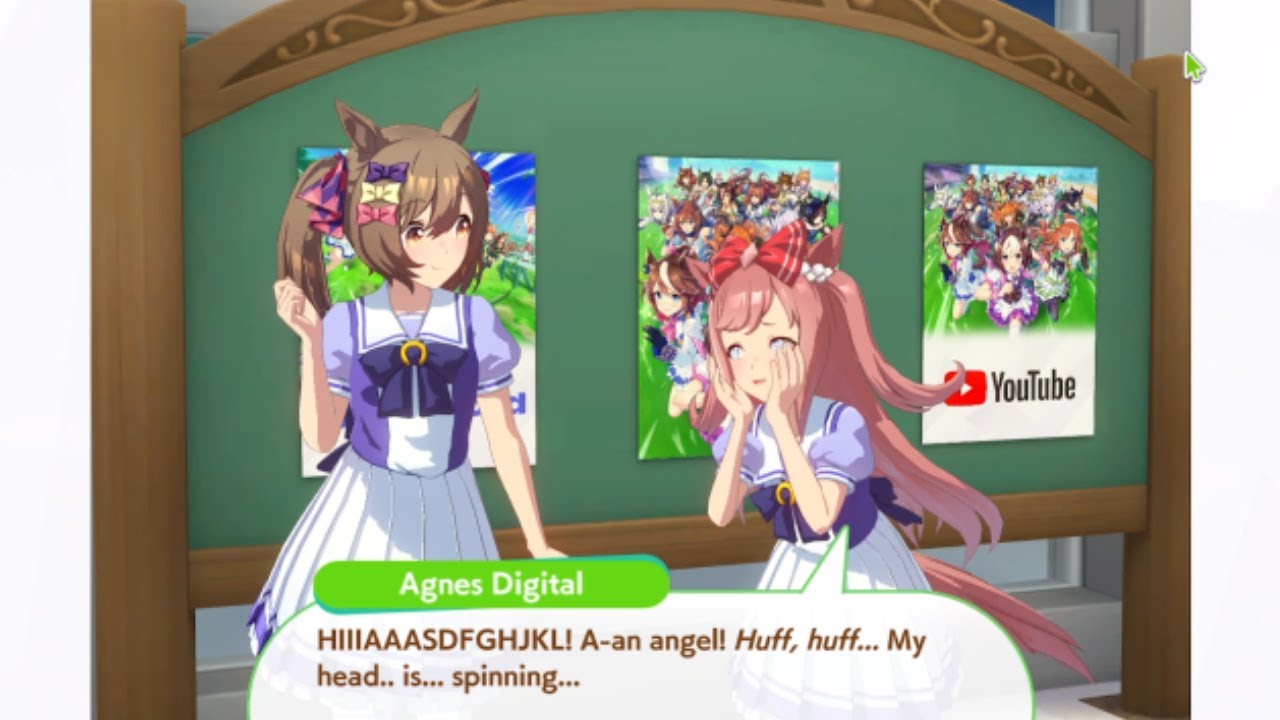 Umamusume Main Hall Chat - Smart Falcon Complimenting Agnes Digital
