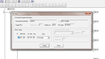 THỜI GIAN THỰC TRONG PLC MITSUBISHI - REAL TIME CLOCK.