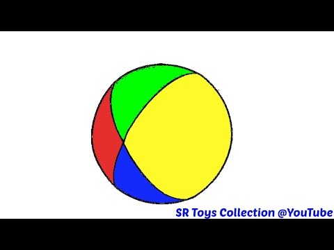 Fun Learning Colours with Balls Colouring Pages for Children