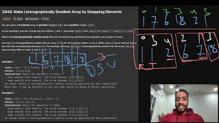 Day 216 | 2948. Make Lexicographically Smallest Array by Swapping Elements | C++  بالعربي