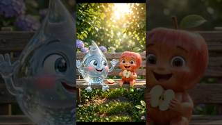 The Little Droplet and The Shiny Apple | Fun Kids Nursery Rhymes Song| Splash Munch Munch| #shorts