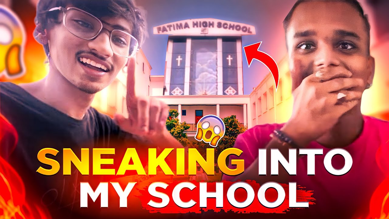 SNEAKING INTO MY SCHOOL🤫 | Fatima High School (Ghatkopar) | #vlog-25.