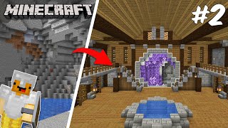 I BUILT A Secret UNDERGROUND Storage Room ! Minecraft Let's Play Episode 2...
