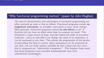 Programming Languages: The functional paradigm - 1