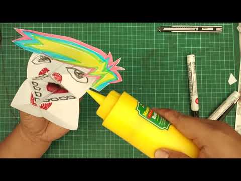 How to make an origami puppet for kids - YouTube