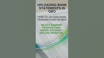 How to upload bank transactions in QuickBooks Online? #accountingsoftware #quickbooksonline