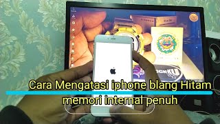 Tutorial mengatasi iphone 6  blang Hitam | Cara flashing iphone 6 