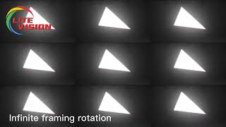 1400W Led Framing Spot Profile Infinite Framing Rotation Litevision