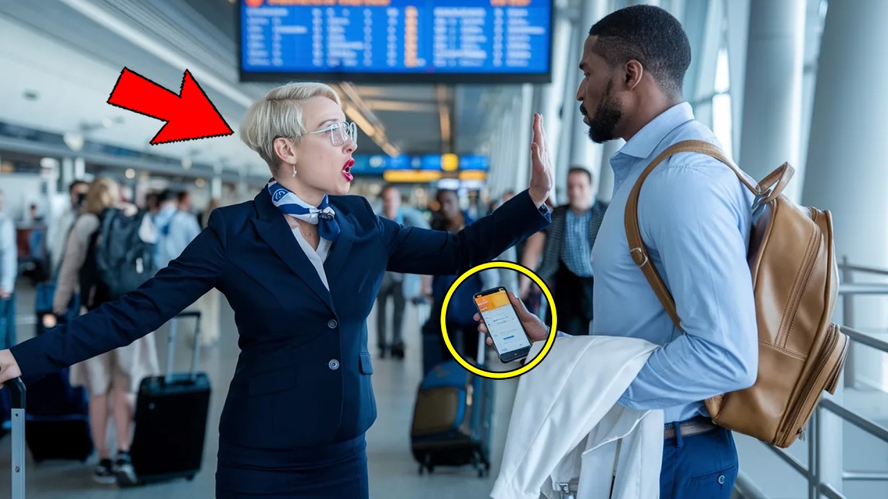 Gate Agent Denied a Black Man Boarding — Then the Airline CEO Walked Up Behind Her...