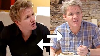 Kitchen Nightmares UK vs USA but the editing is swapped