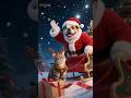 Santa paws #shorts #cat #dog #santa