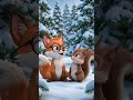 Fox squirrel feel the temperature  #cartoonseries#3DAnimation#CuteAnimals#CuteCartoon #3DCartoon