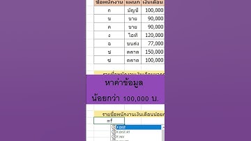 Excel ใช้คำสั่ง Filter หาค่ามากน้อยในข้อมูลแบบง่ายๆ