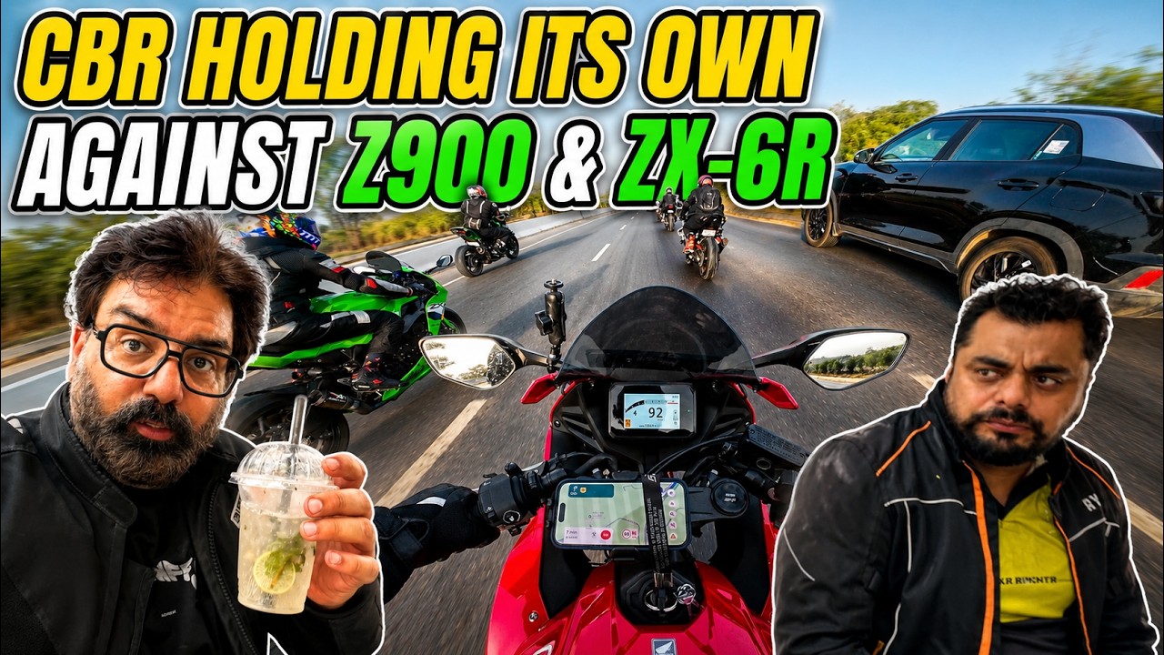 CBR650R Holding Its Own Against Z900 & ZX-6R | Sunday Ride - YouTube