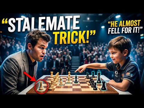 Magnus Carlsen Shocked by Clever Stalemate Trick!
