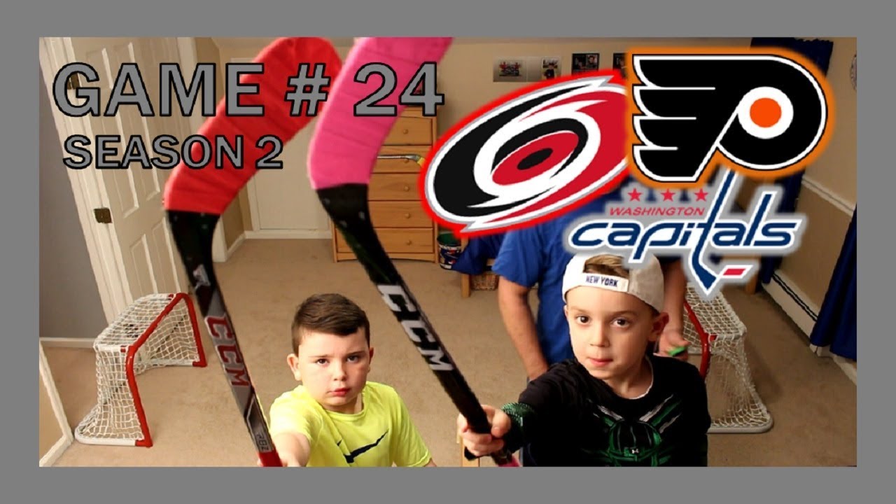 KNEE HOCKEY GAME # 24 - HURRICANES / CAPITALS / FLYERS - SEASON 2 - QUINNBOYSTV