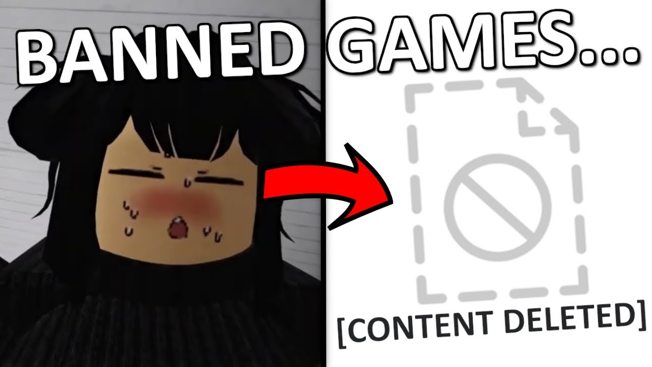 PLAYING BANNED GAMES ON ROBLOX... YouTube