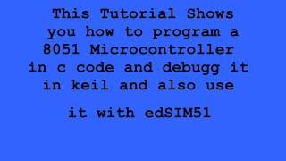 How program 8051 in C language by Keil C51 IDE
