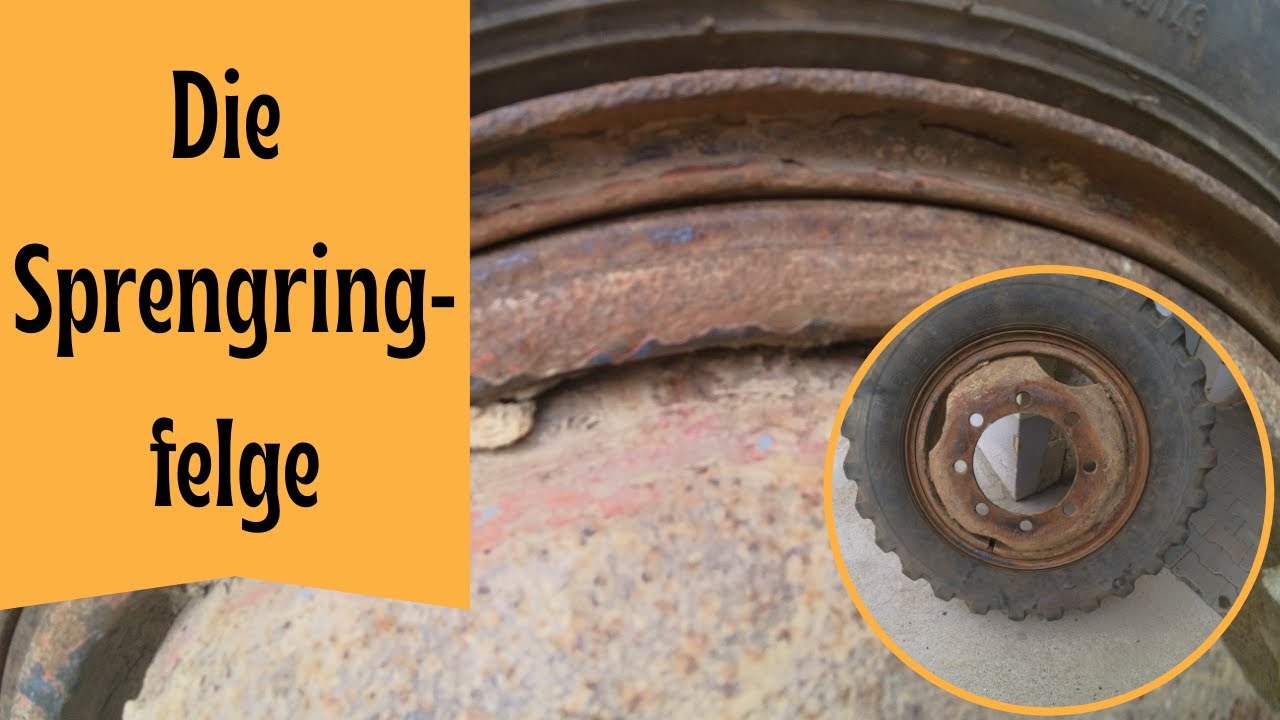 Reifenwechsel auf Sprengringfelge  -  Fluch oder Segen ?