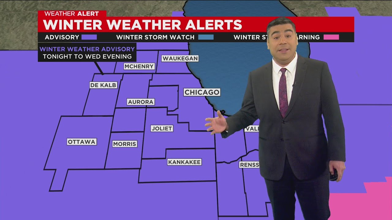 Chicago Weather Alert: Slick, slow morning commute after 2-4 inches of ...