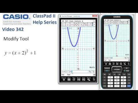 ClassPad Help 342 - Modify Tool