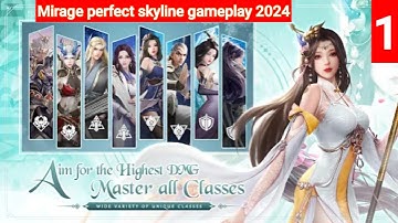 Mirage perfect skyline gameplay 2024 | android ios | Lovely 1🧚‍♀️