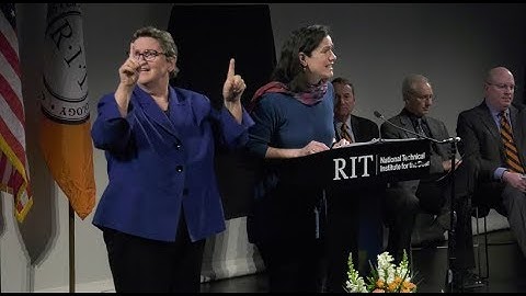 RIT/NTID Rededication