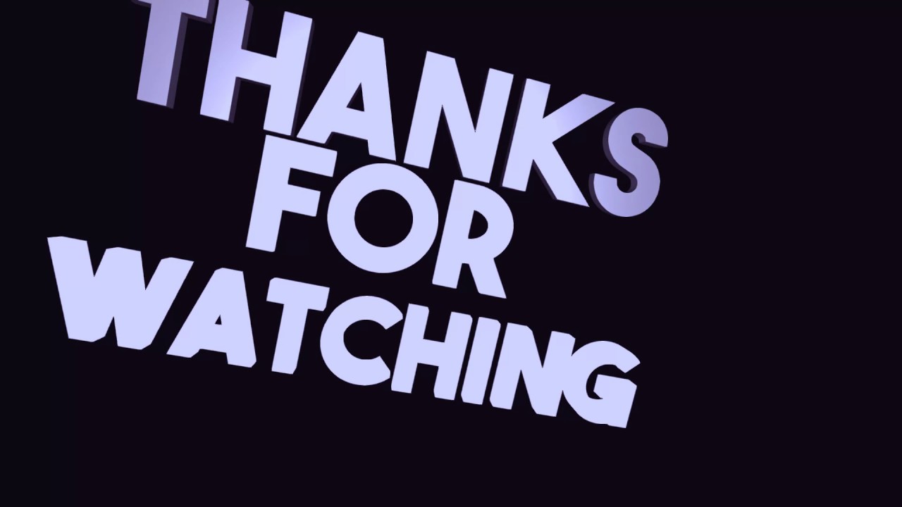 Thanks For Watching Template - YouTube | First youtube video ideas ...