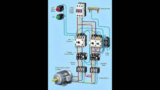 Star Delta Starter Complete Wiring Diagram | 3 Phase Motor Control Circuit Explained ⚡🔧